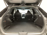 後席シートを前に倒すと十分なスペースを確保できます。分割式なので後席の片方に乗車しながらスキーやゴルフバックなど尺の長い荷物も積み込めます。