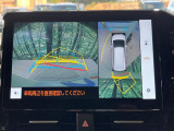 【パノラミックビューモニター】専用のカメラにより、上から見下ろしたような視点で360度クルマの周囲を確認することができます☆死角部分も確認しやすく、狭い場所での切り返しや駐車もスムーズに行えます。