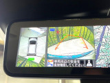 【アラウンドビューモニター】専用のカメラにより、上から見下ろしたような視点で360度クルマの周囲を確認することができます☆死角部分も確認しやすく、狭い場所での切り返しや駐車もスムーズに行えます。