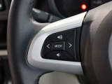 ステアリングスイッチ付き。前方から目を離すことなく操作することが可能です。