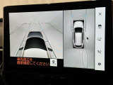 パノラミックビューモニターを装備。駐車場や交差点でクルマを真上から見るように周囲を確認できます。機能の詳細は販売店スタッフまでおたずねください。