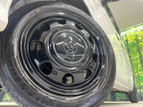 【純正14インチアルミホイール】外観にマッチした純正アルミホイールを装着しております。各種社外アルミホイールや、スタッドレスタイヤも取扱いしております。是非ご相談ください♪