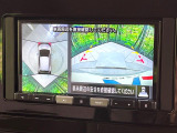 【アラウンドビューモニター】専用のカメラにより、上から見下ろしたような視点で360度クルマの周囲を確認することができます☆死角部分も確認しやすく、狭い場所での切り返しや駐車もスムーズに行えます。