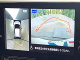 【アラウンドビューモニター】専用のカメラにより、上から見下ろしたような視点で360度クルマの周囲を確認することができます☆縦列駐車や幅寄せ時に活躍してくれます♪
