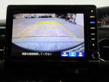 バックカメラの画像です。ガイドラインがスムースな車庫入れをサポートいたします!車庫入れの安心感がアップしますね☆