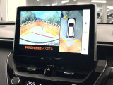 【パノラミックビューモニター】専用のカメラにより、上から見下ろしたような視点で360度クルマの周囲を確認することができます☆死角部分も確認しやすく、狭い場所での切り返しや駐車もスムーズに行えます。