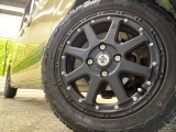 【MLJ14インチアルミホイール】外観にマッチしたアルミホイールを装着しております。各種アルミホイールや、スタッドレスタイヤも取扱いしております。是非ご相談ください♪