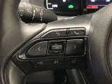 ステアリングスイッチ付き。前方から目を離すことなく操作することが可能です。
