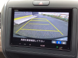 便利な3ビュー切り替え、ガイド線表示付きのバックカメラです!後退時、後方の視界をサポートします!