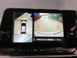 クルマを空から見たような映像が映る、アラウンドビューモニターで、車両周辺の安全確認も一目できます!小さなお子様や障害物も確認できるので、運転のしやすさだけでなく事故防止にも役立ち安心して駐車できます♪