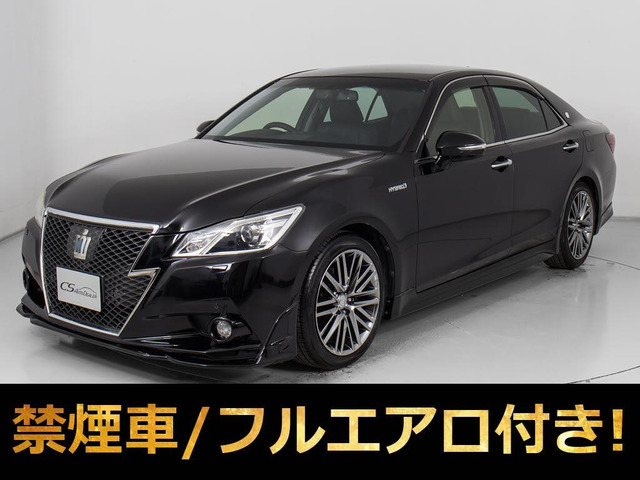 クラウンアスリート 3.5 G 黒革 エアロ スパッタ18AW パドルS