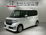 全国納車可 第三者機関証明書付 1年保証 ワンオ-ナ- 純正ナビ TV Rカメラ BTオ-ディオ DVD 衝突軽減B ETC LEDライト 横滑り防止装備のダイハツのタント カスタムX SA入庫!