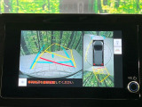 【パノラミックビューモニター】専用のカメラにより、上から見下ろしたような視点で360度クルマの周囲を確認することができます☆死角部分も確認しやすく、狭い場所での切り返しや駐車もスムーズに行えます。