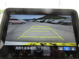 リアカメラ装備で後退時も安心です。リバース連動で画面が切り替わるのでとても便利です。