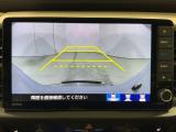 リアカメラ付で、後方をナビ画面で確認。車庫入れも安心です。もちろん、バックギアと連動しています。