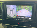 【アラウンドビューモニター】専用のカメラにより、上から見下ろしたような視点で360度クルマの周囲を確認することができます☆死角部分も確認しやすく、狭い場所での切り返しや駐車もスムーズに行えます。
