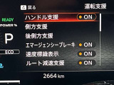 デジタルメーターパネル、中央デジタル部分で車両設定など確認出来ます。