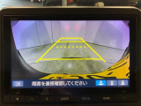 リアカメラ付で、後方をナビ画面で確認。車庫入れも安心です。もちろん、バックギアと連動しています。