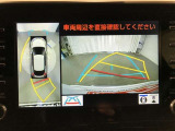 【パノラミックビューモニター】専用のカメラにより、上から見下ろしたような視点で360度車の周囲を確認することができます。