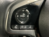 ステアリングにオーディオ操作スイッチが付いています。オーディオ画面に直接タッチしなくても操作が出来ますので、運転に集中できます。