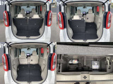 ☆リヤシートを倒すと、こんなに広い空間が出来ました。大きい荷物もらくらくに入ります。