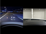 ヘッドアップディスプレイを装備しています。ドライバーの視線の先にスピードが表示されるので、視線の移動が少なく、安全に運転出来ます。