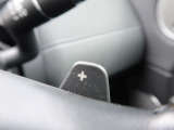 ステアリングパドルシフト『クイックなシフト操作が可能!レスポンスが高く、運転者様のギア変則にしっかりとついてきてくれます!ジャガーと一体となれる装備です。』