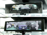 車両後方のカメラ映像をミラー面に映し出して、いつでもクリアな後方視界を確保する、インテリジェントルームミラー!
