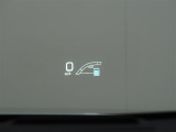カラーヘッドアップディスプレイ付き。少ない視線移動で情報を確認できるので、運転の疲労軽減に繋がりますよ♪