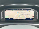 デジタルメータークラスター Digital Cockpit Proには各種情報のほかナビ画面も全画面表示できます。