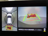 バックガイドモニターを装備しています、車庫入れもラクラクです。パノラミックビューモニターを搭載しています、上からの画像も表示されます。