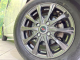 【14インチアルミホイール】外観にマッチしたアルミホイールを装着しております。各種アルミホイールや、スタッドレスタイヤも取扱いしております。是非ご相談ください♪