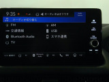 フルセグテレビ搭載。USB入力、Bluetoothオーディオに対応しています。