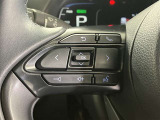 ステアリングスイッチ付き。前方から目を離すことなく操作することが可能です。