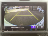 バックカメラの画像です。ガイドラインがスムースな車庫入れをサポートいたします!車庫入れの安心感がアップしますね☆