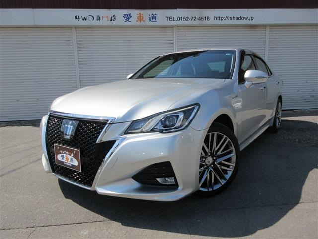 クラウンアスリート ハイブリッド 2.5 S Four 4WD 寒冷地仕様 黒レザーパワーシート ...