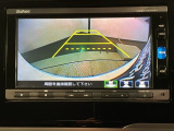 リバースギアに入れるだけで後方の表示へ切り替わります。夜間や雨の日の駐車も楽になりますよ。