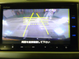 バックカメラの画像です。ガイドラインがスムースな車庫入れをサポートいたします。車庫入れの安心感がアップしますね。