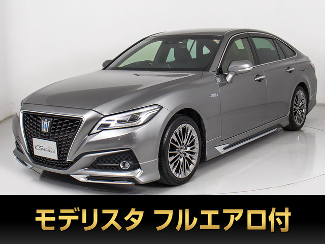 クラウン ハイブリッド 3.5 G エグゼクティブ 黒本革 モデリスタフルエアロ