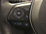 【ステアリングスイッチ】左です。ハンドルから手を離さず、運転に集中したまま手元でオーディオ操作等ができます。