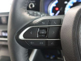 ステアリングスイッチ付き。前方から目を離すことなく操作することが可能です。