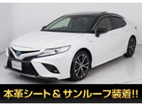 ★トヨタ カムリ WSレザーパッケージ★★禁煙車★パノラマムーンルーフ★黒本革★★シートヒーター★ワイヤレス充電★★メーカーオプションSDナビ★衝突軽減★★レーダークルーズ★クリアランスソナー★