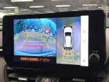 【パノラミックビューモニター】専用のカメラにより、上から見下ろしたような視点で360度クルマの周囲を確認することができます☆死角部分も確認しやすく、狭い場所での切り返しや駐車もスムーズに行えます。