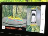 【パノラミックビューモニター】専用のカメラにより、上から見下ろしたような視点で360度クルマの周囲を確認することができます☆死角部分も確認しやすく、狭い場所での切り返しや駐車もスムーズに行えます。