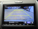バックカメラの画像です。ガイドラインがスムースな車庫入れをサポートいたします!車庫入れの安心感がアップしますね☆