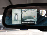 スマートルームミラーです、アラウンドビュー画像で車両の周囲が360度映ります