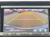 車庫入れ時に安心のバックカメラがついています。