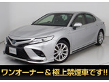 ★トヨタ カムリ WSレザーパッケージ★★禁煙車★ワンオーナー★TRDフルエアロ★★黒革★シートヒーター★ワイヤレス充電★★メーカーオプションSDナビ★衝突軽減★★レーダークルーズ★クリアランスソナー★