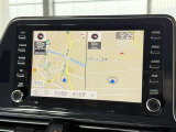 【ナビ画面】主に地図を表示し、目的地へのルート案内や渋滞情報などを表示するために使われます。