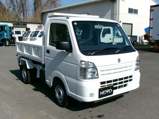 キャリイ 頑丈ダンプ 4WD 三方開/AT/電動油圧式/新明和/フロアマット/オートライト/...
